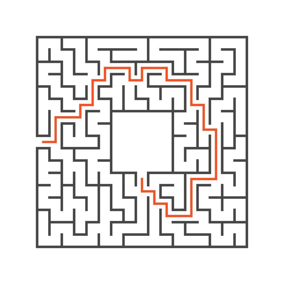 doolhof voor kinderen. puzzel voor kinderen. labyrint raadsel. vector