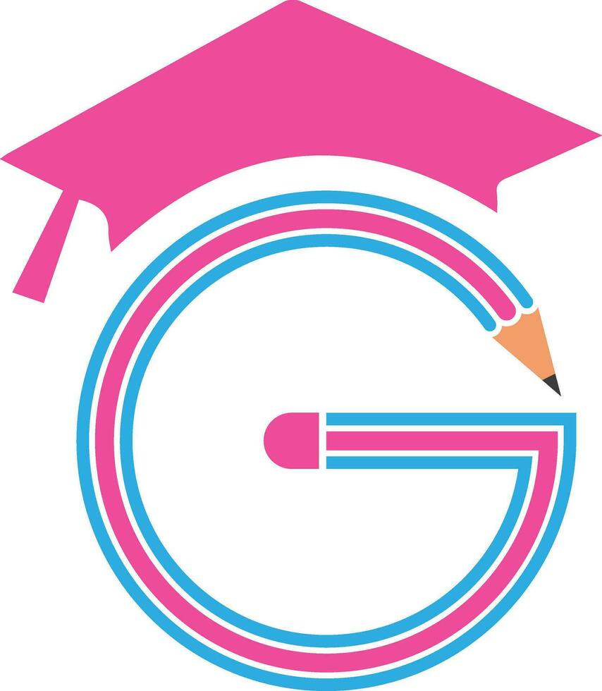 g diploma uitreiking logo ontwerp vector