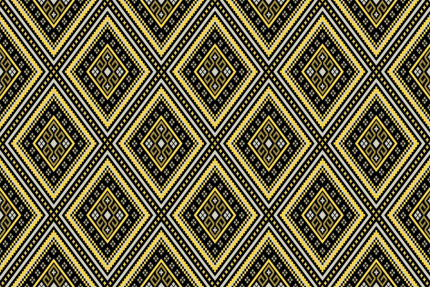 natuur jaargangen kruis steek traditioneel etnisch patroon paisley bloem ikat achtergrond abstract aztec Afrikaanse Indonesisch Indisch naadloos patroon voor kleding stof afdrukken kleding jurk tapijt gordijnen en sarong vector