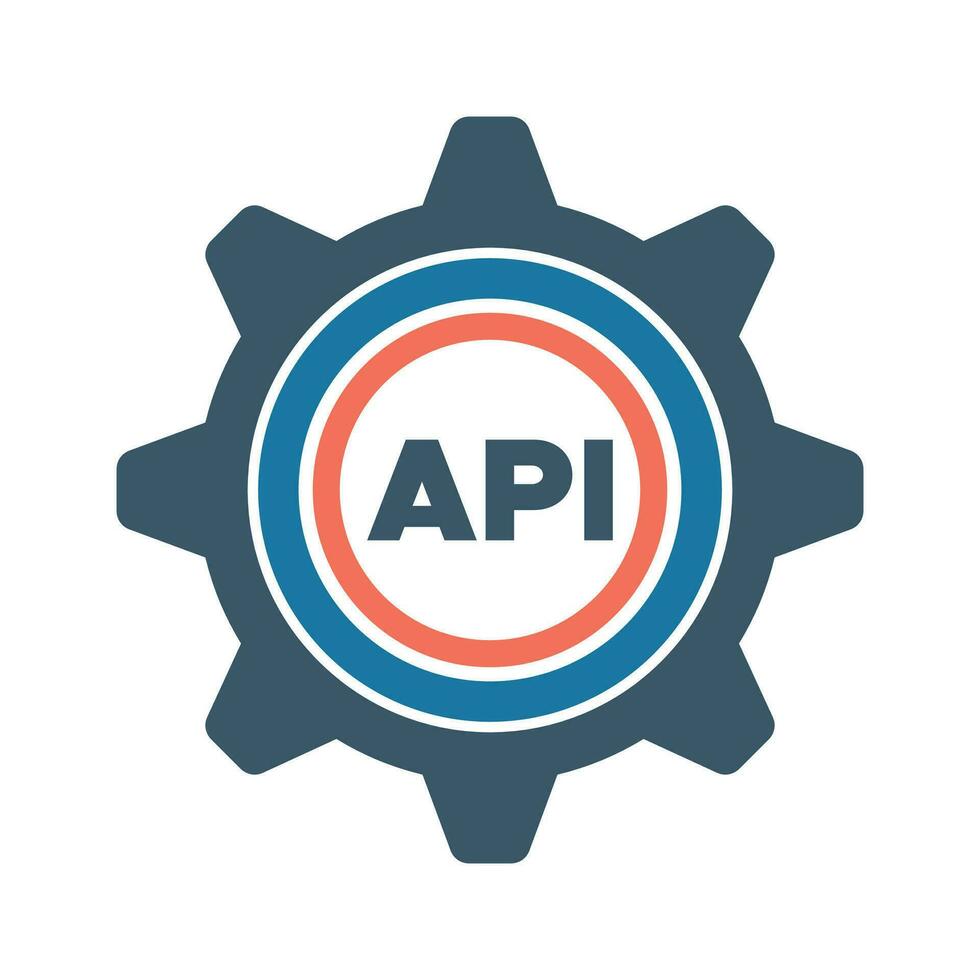 api gegevens analytics icoon toezicht houden instelling uitrusting databank pictogrammen vector