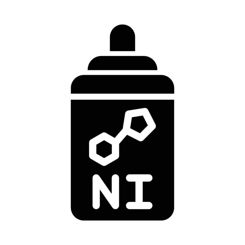 nicotine vector glyph icoon voor persoonlijk en reclame gebruiken.