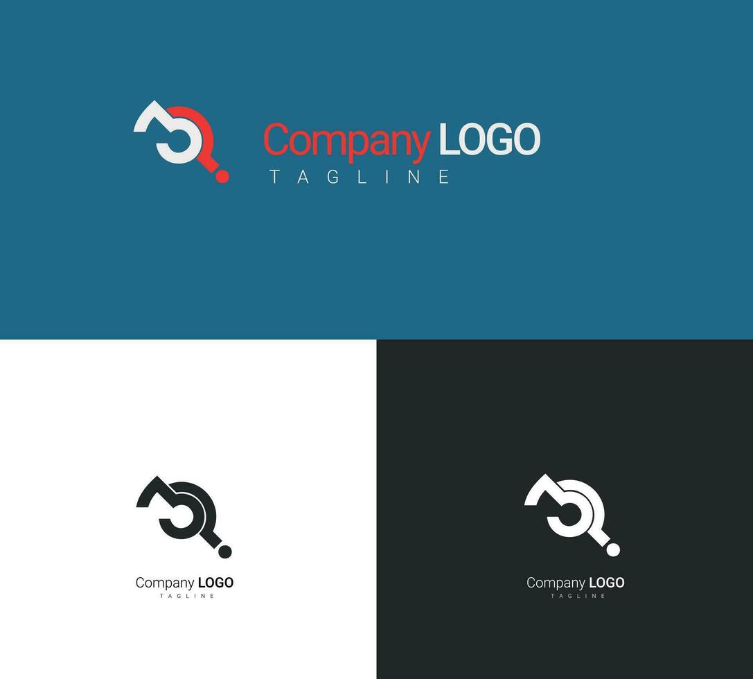 3 en vraag symbool brief logo concept met meetkundig stijl. logo gebouwd van sleutel en vraag symbool. beschrijven de van de gast vragen en oplossingen in de probleem oplosser vector