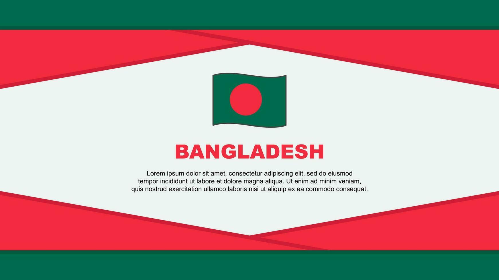 Bangladesh vlag abstract achtergrond ontwerp sjabloon. Bangladesh onafhankelijkheid dag banier tekenfilm vector illustratie. Bangladesh vector