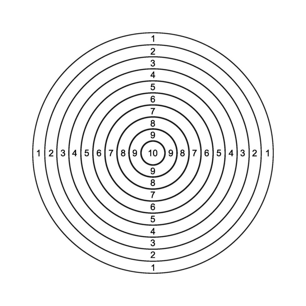 het schieten bord icoon vector