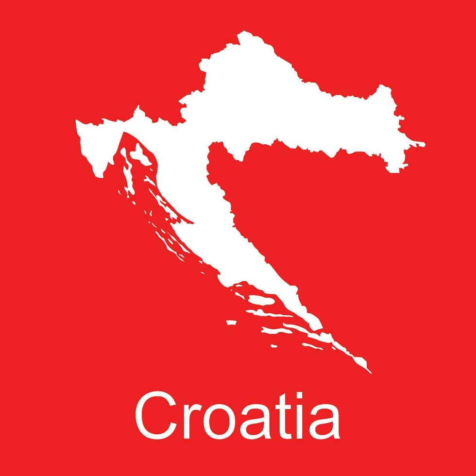 Kroatië kaart icoon vector