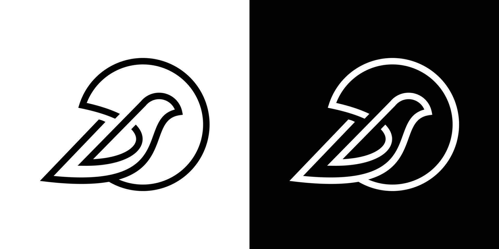 vogel logo lijn icoon vector illustratie 12