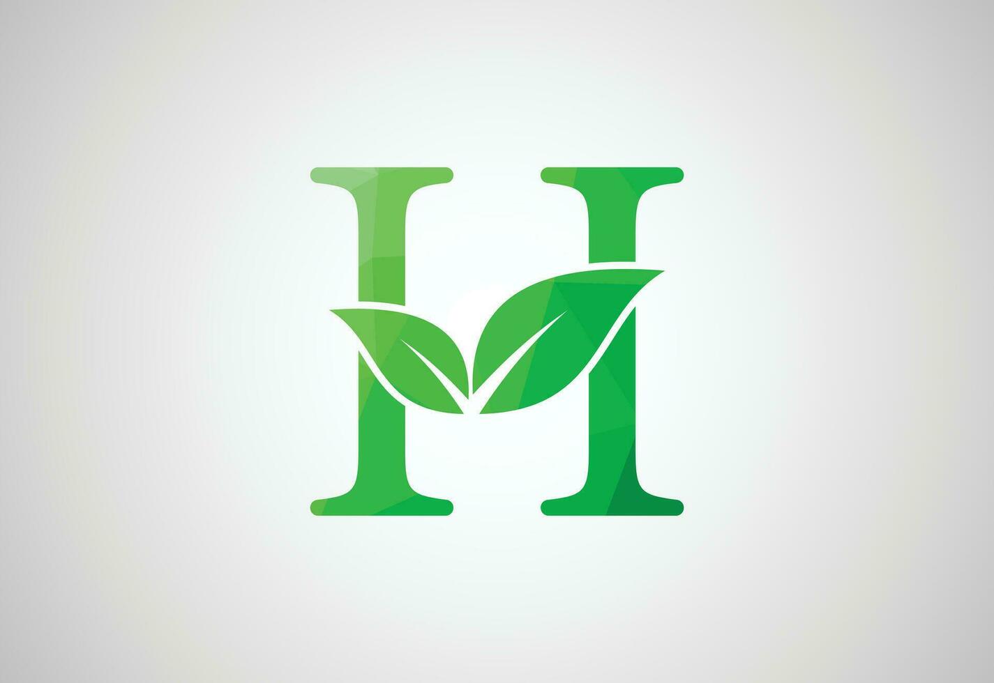 laag poly en brief h logo ontwerp sjabloon, vector illustratie