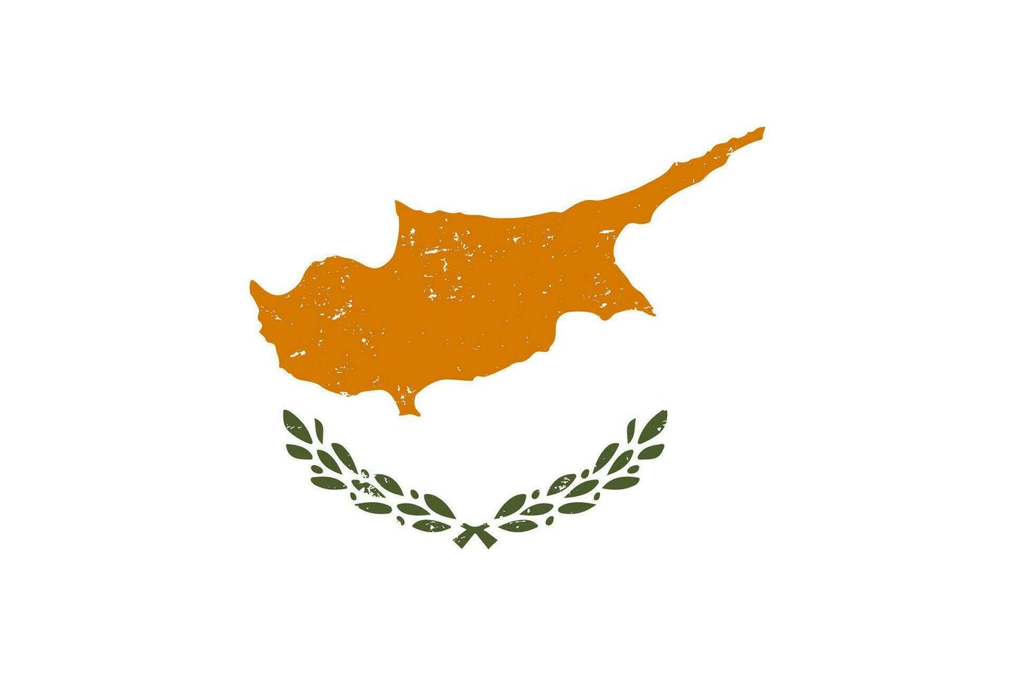 Cyprus vlag grunge verontrust stijl vector