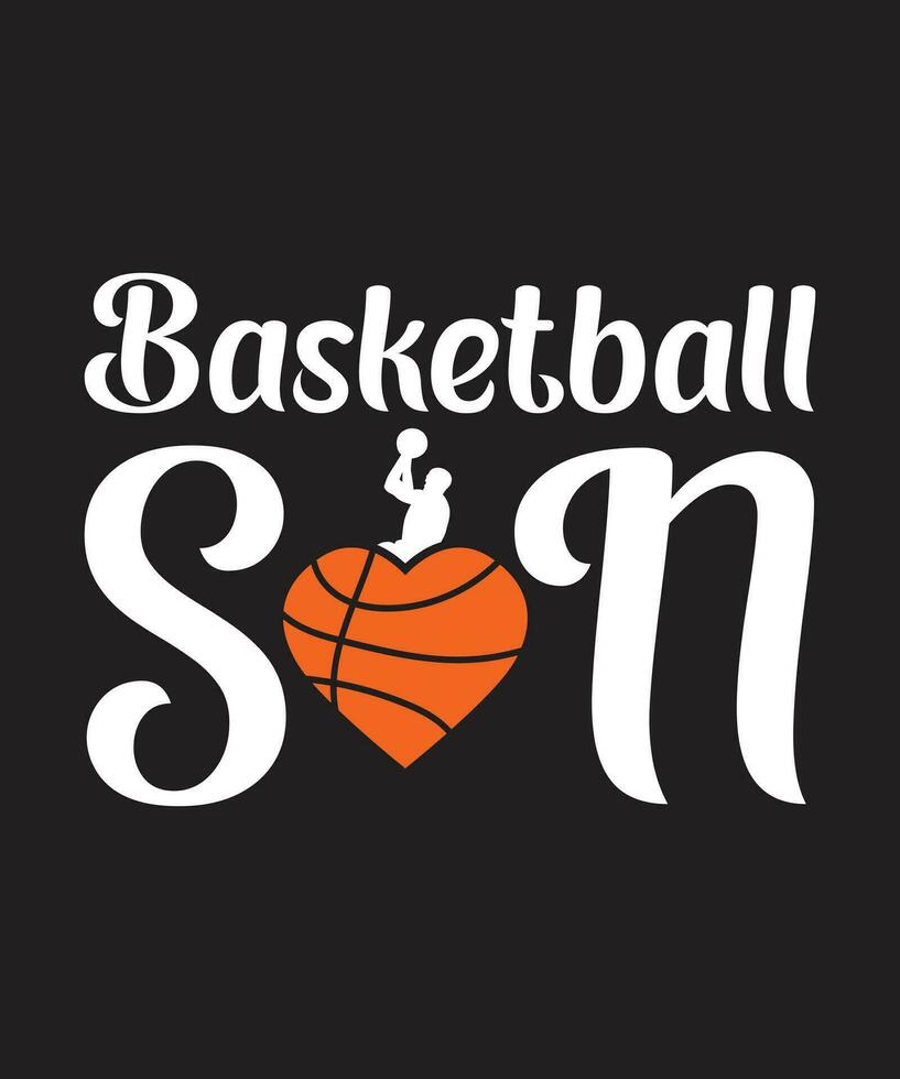 basketbal t-shirt ontwerp vector. gebruik voor t-shirt, mokken, stickers, kaarten, enz. vector