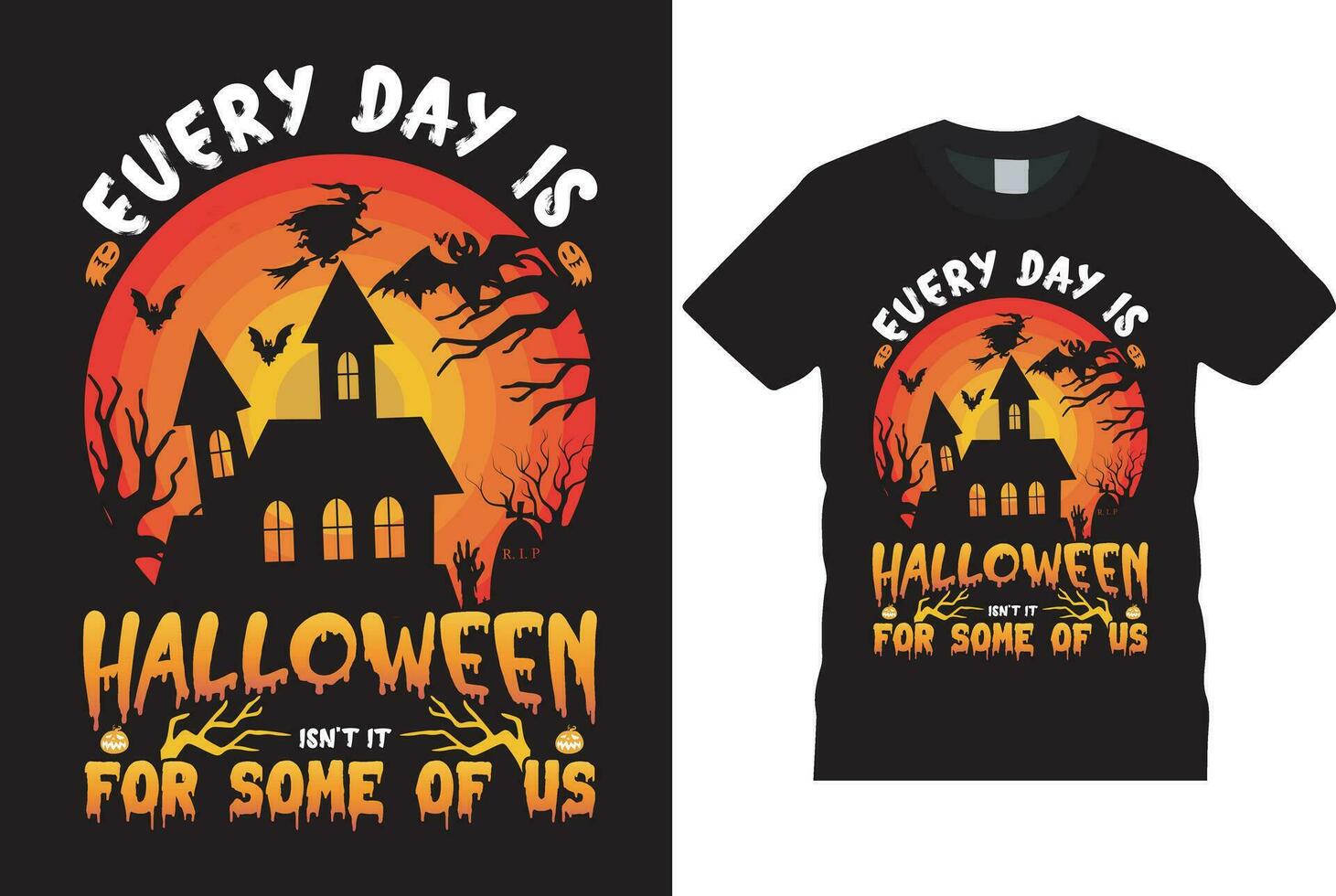 halloween t-shirt vector