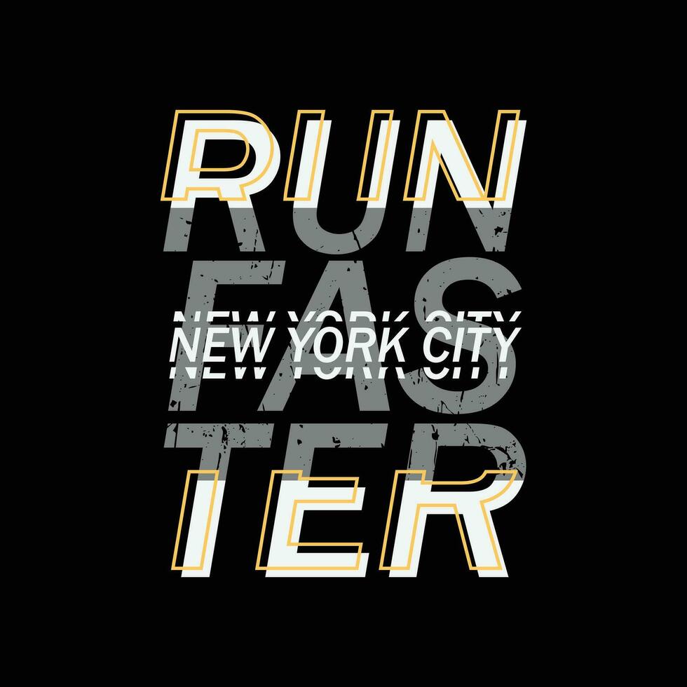 run t-shirt en kledingontwerp vector