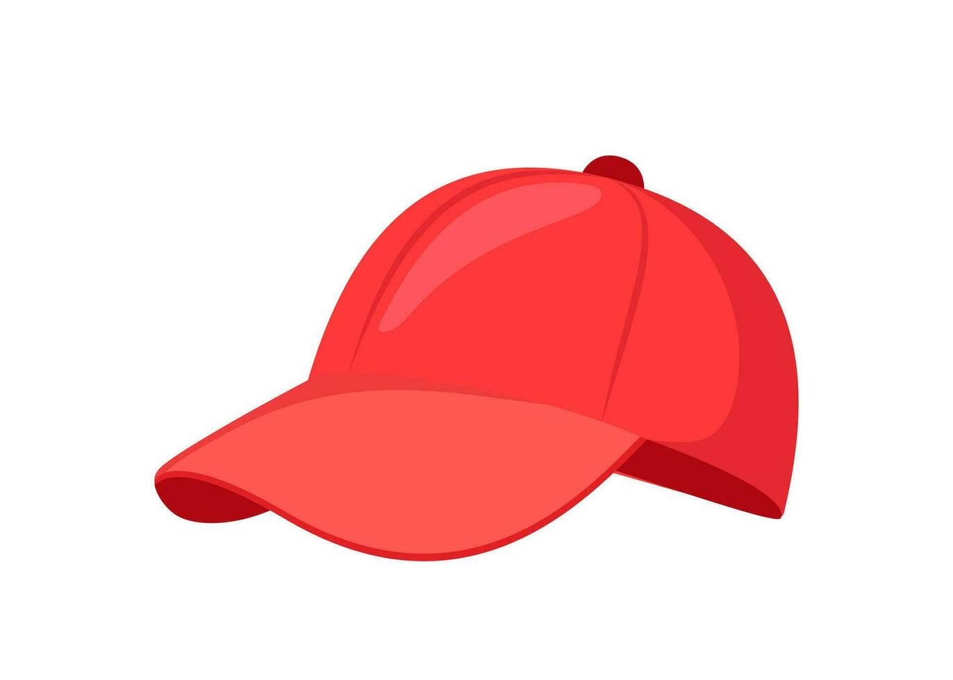 rood basketbal kap. uniform apparatuur. sport hoofddeksels. vector illustratie.