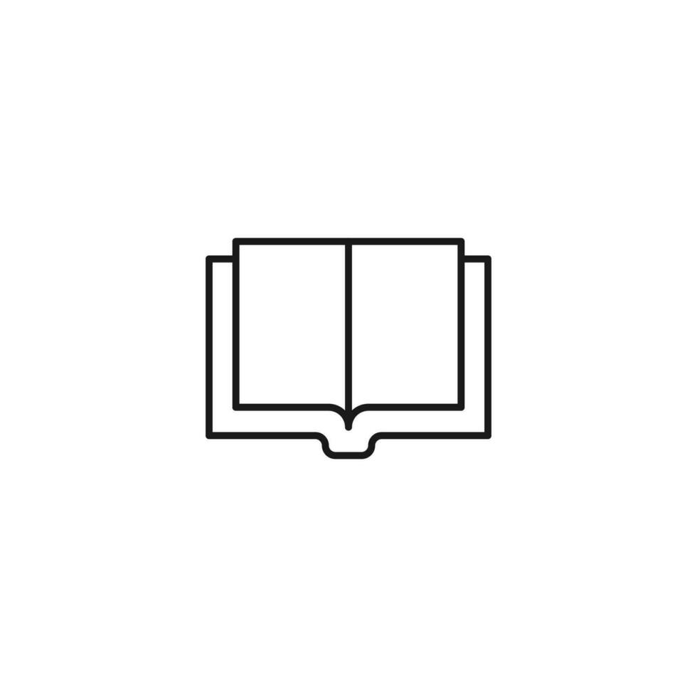 lezing vector symbool. perfect voor web plaatsen, boeken, winkels, winkels. bewerkbare beroerte in minimalistisch schets stijl
