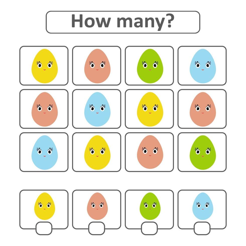 werkbladspel voor kleuters. vector