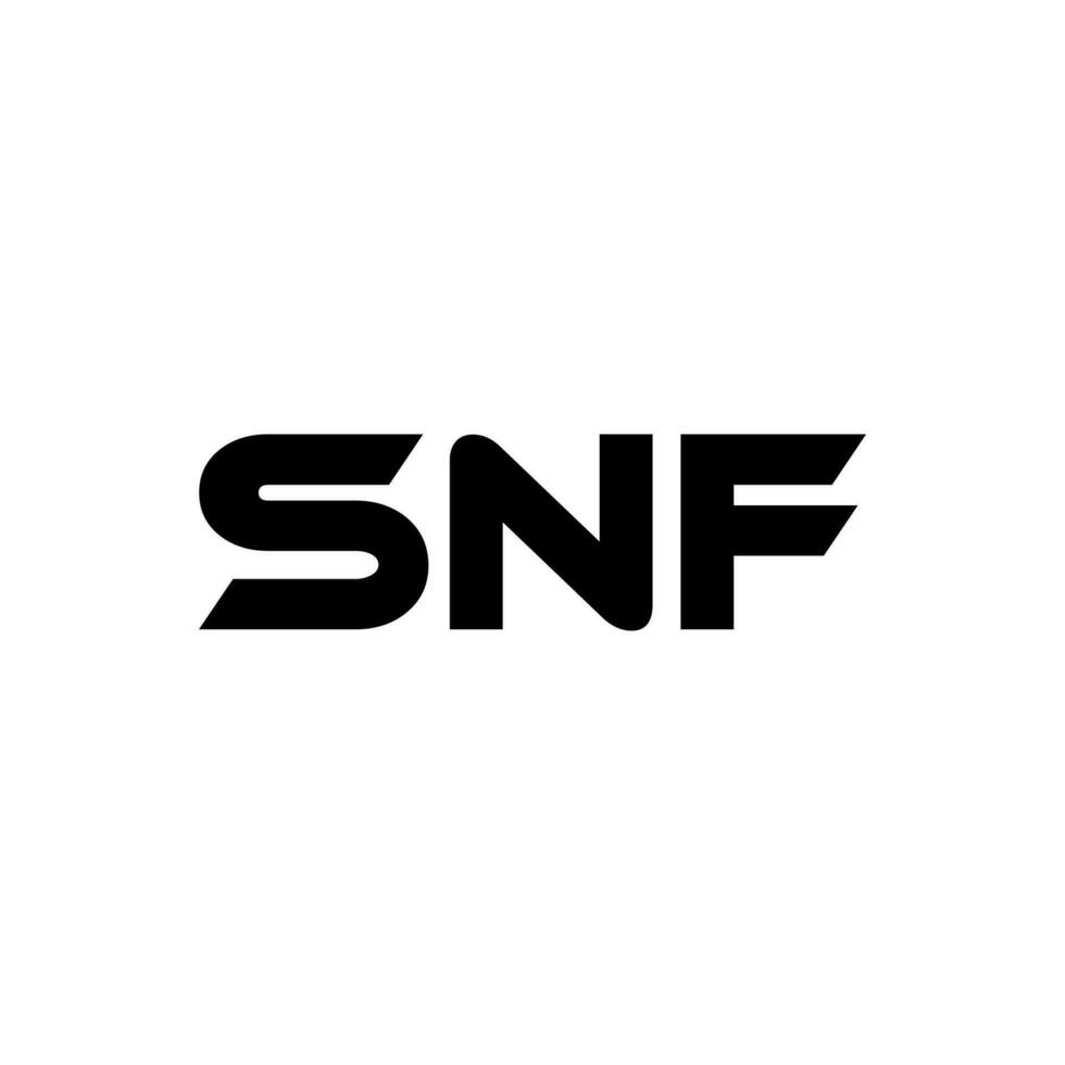 snf brief logo ontwerp, inspiratie voor een uniek identiteit. modern elegantie en creatief ontwerp. watermerk uw succes met de opvallend deze logo. vector