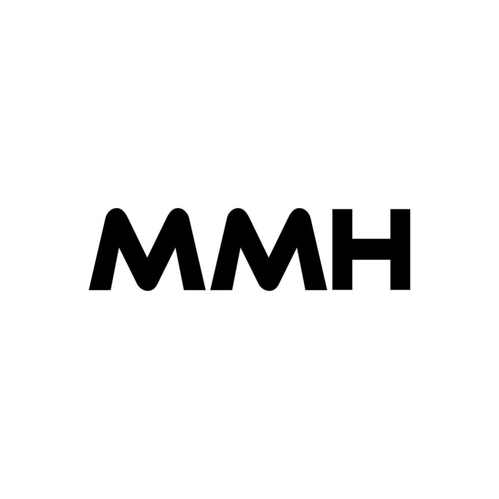 mmh brief logo ontwerp, inspiratie voor een uniek identiteit. modern elegantie en creatief ontwerp. watermerk uw succes met de opvallend deze logo. vector