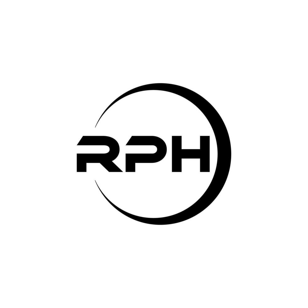 rph brief logo ontwerp, inspiratie voor een uniek identiteit. modern elegantie en creatief ontwerp. watermerk uw succes met de opvallend deze logo. vector