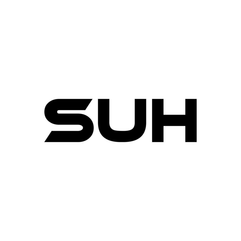 suh brief logo ontwerp, inspiratie voor een uniek identiteit. modern elegantie en creatief ontwerp. watermerk uw succes met de opvallend deze logo. vector