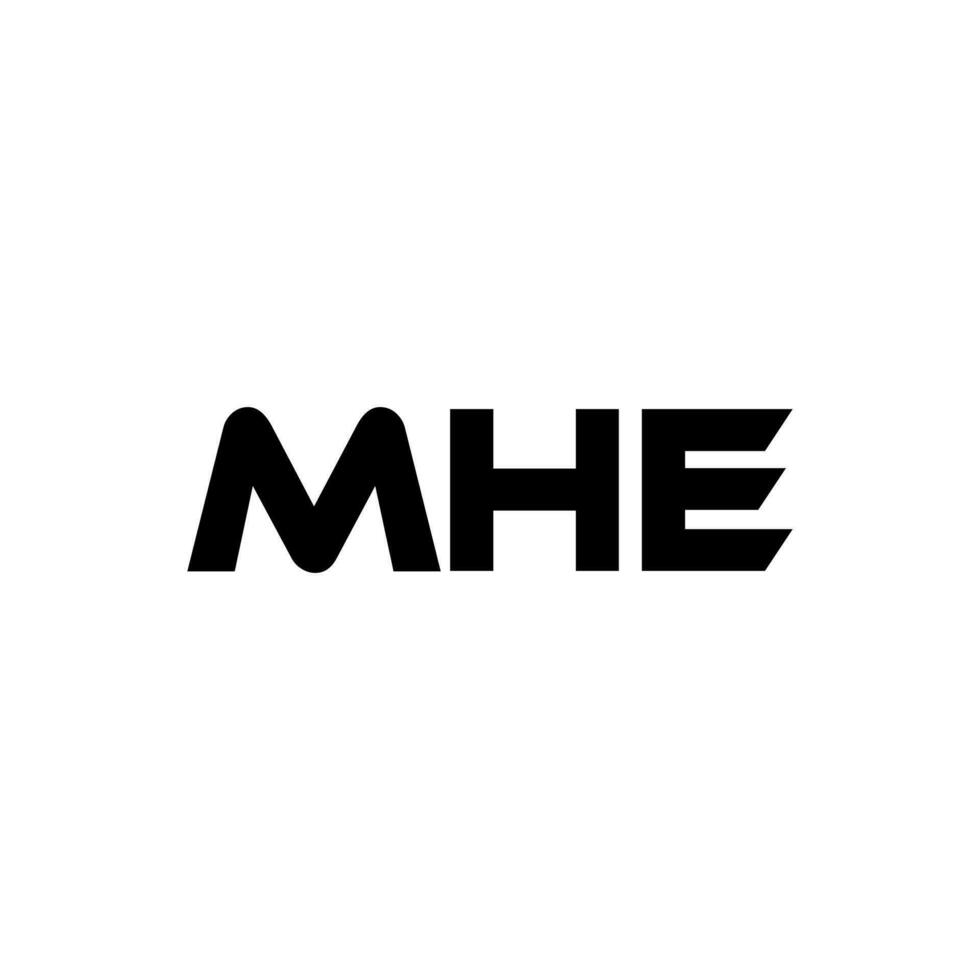 mhe brief logo ontwerp, inspiratie voor een uniek identiteit. modern elegantie en creatief ontwerp. watermerk uw succes met de opvallend deze logo. vector