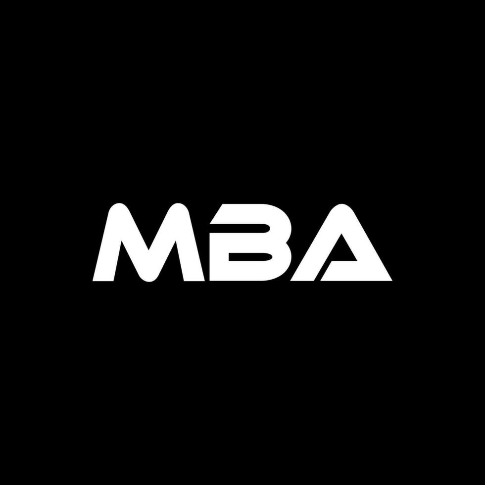 mba brief logo ontwerp, inspiratie voor een uniek identiteit. modern elegantie en creatief ontwerp. watermerk uw succes met de opvallend deze logo. vector