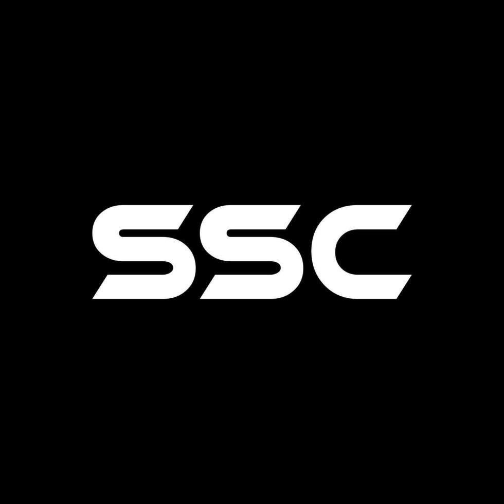 ssc brief logo ontwerp, inspiratie voor een uniek identiteit. modern elegantie en creatief ontwerp. watermerk uw succes met de opvallend deze logo. vector