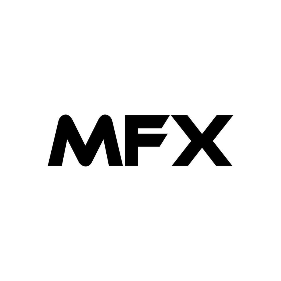 mfx brief logo ontwerp, inspiratie voor een uniek identiteit. modern elegantie en creatief ontwerp. watermerk uw succes met de opvallend deze logo. vector