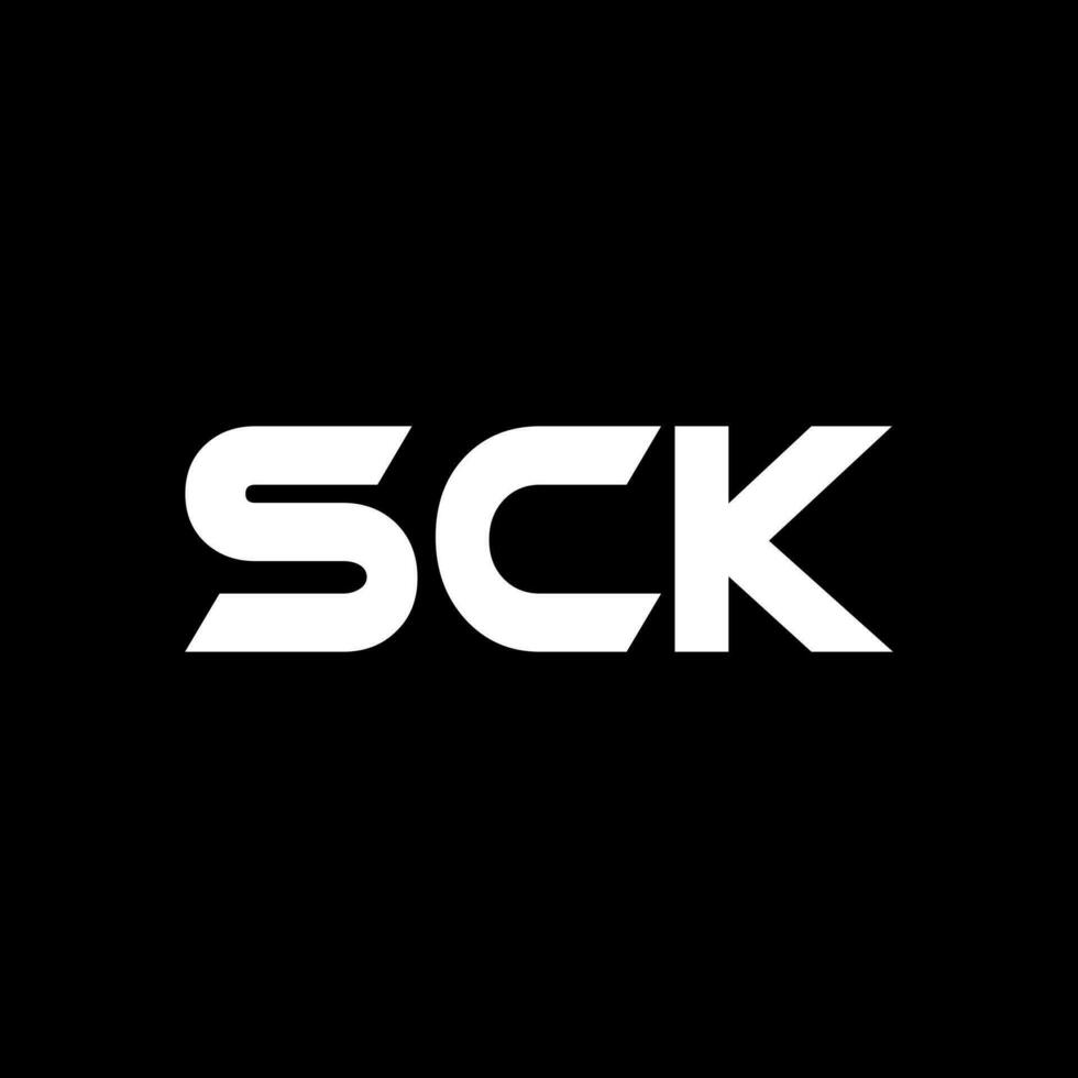 sck brief logo ontwerp, inspiratie voor een uniek identiteit. modern elegantie en creatief ontwerp. watermerk uw succes met de opvallend deze logo. vector