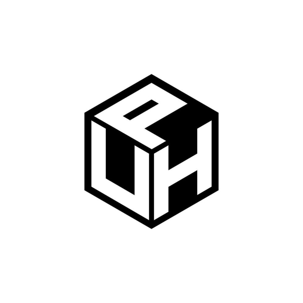 uhp brief logo ontwerp, inspiratie voor een uniek identiteit. modern elegantie en creatief ontwerp. watermerk uw succes met de opvallend deze logo. vector