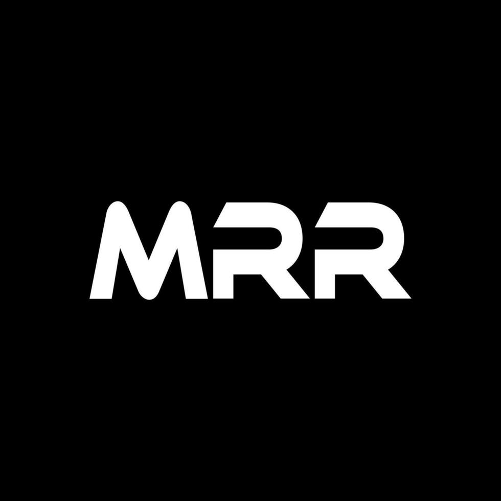 mrr brief logo ontwerp, inspiratie voor een uniek identiteit. modern elegantie en creatief ontwerp. watermerk uw succes met de opvallend deze logo. vector