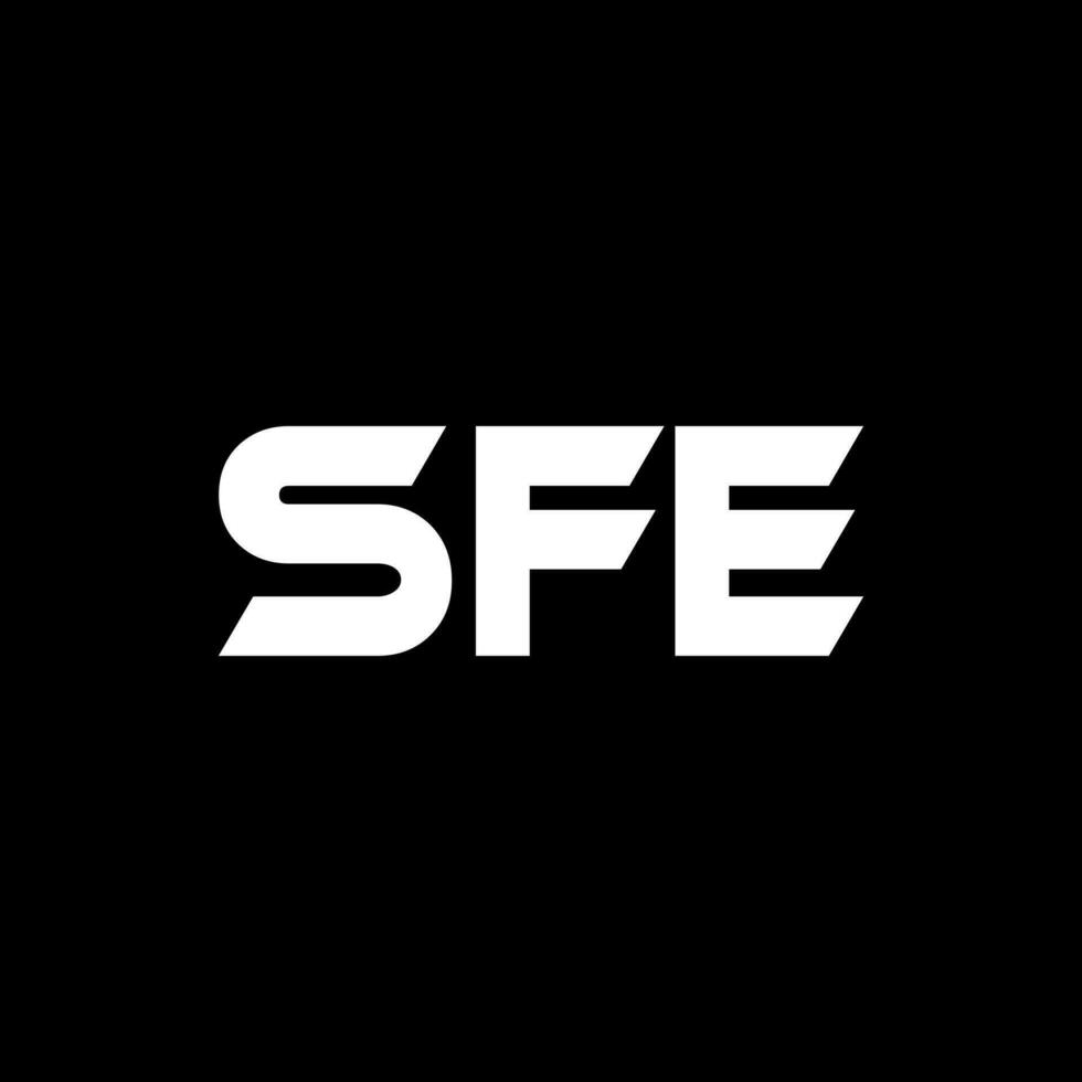 sfe brief logo ontwerp, inspiratie voor een uniek identiteit. modern elegantie en creatief ontwerp. watermerk uw succes met de opvallend deze logo. vector