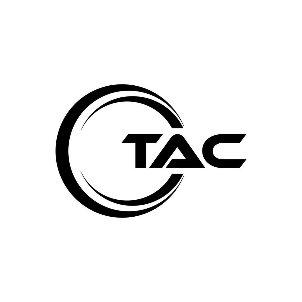 tac brief logo ontwerp, inspiratie voor een uniek identiteit. modern elegantie en creatief ontwerp. watermerk uw succes met de opvallend deze logo. vector