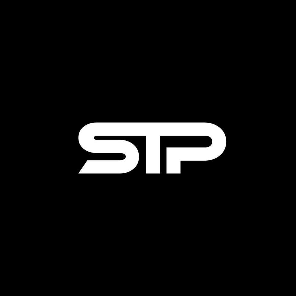 stp brief logo ontwerp, inspiratie voor een uniek identiteit. modern elegantie en creatief ontwerp. watermerk uw succes met de opvallend deze logo. vector