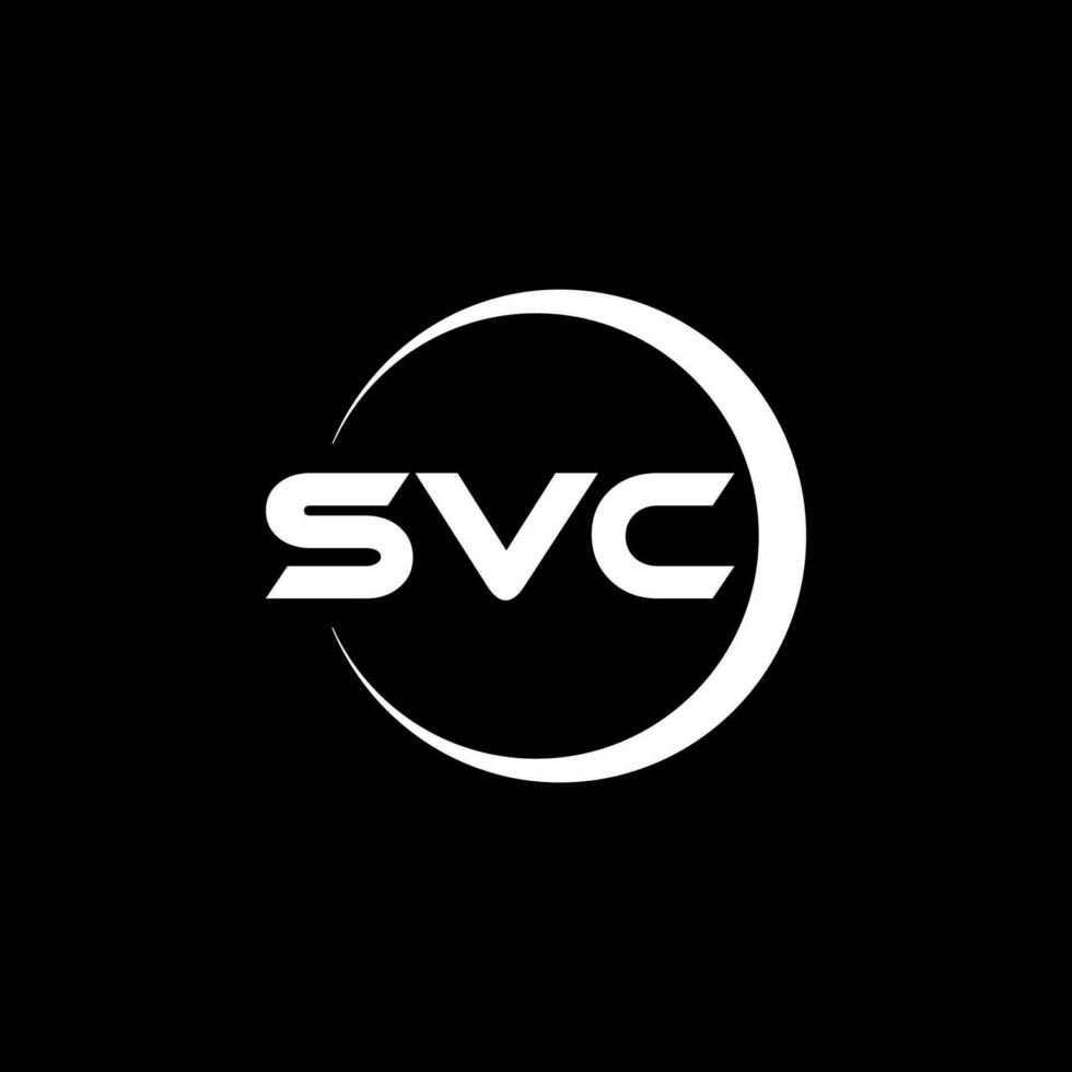 svc brief logo ontwerp, inspiratie voor een uniek identiteit. modern elegantie en creatief ontwerp. watermerk uw succes met de opvallend deze logo. vector