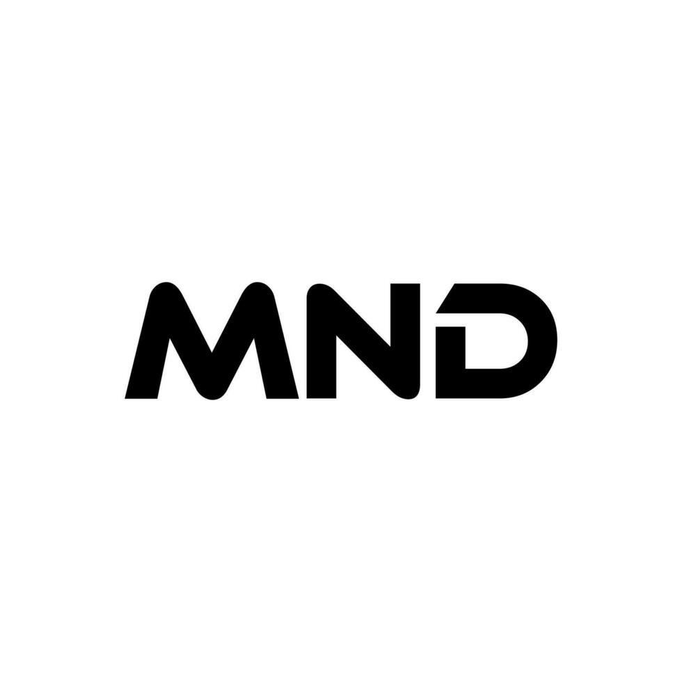 mnd brief logo ontwerp, inspiratie voor een uniek identiteit. modern elegantie en creatief ontwerp. watermerk uw succes met de opvallend deze logo. vector