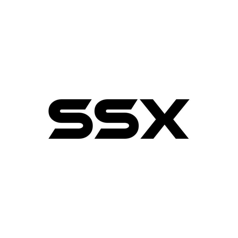 ssx brief logo ontwerp, inspiratie voor een uniek identiteit. modern elegantie en creatief ontwerp. watermerk uw succes met de opvallend deze logo. vector