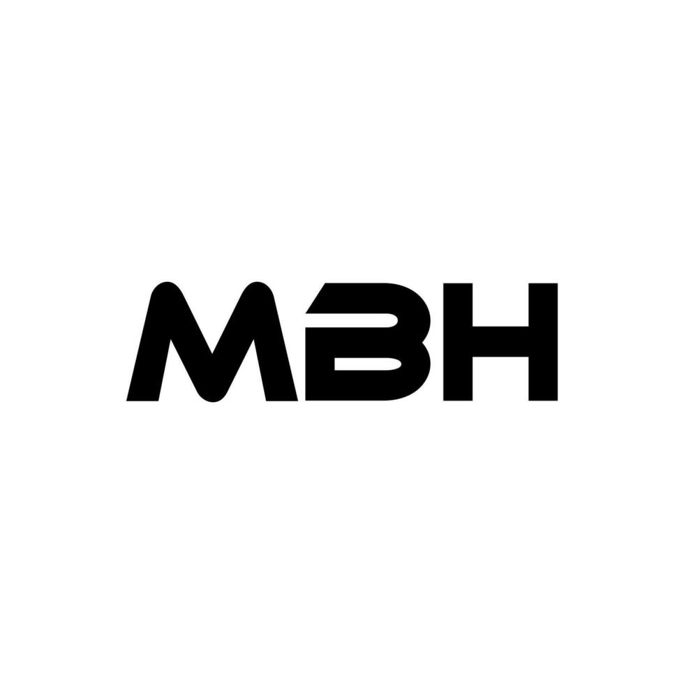 mbh brief logo ontwerp, inspiratie voor een uniek identiteit. modern elegantie en creatief ontwerp. watermerk uw succes met de opvallend deze logo. vector