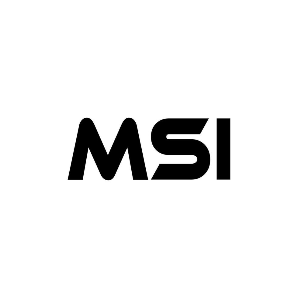 msi brief logo ontwerp, inspiratie voor een uniek identiteit. modern elegantie en creatief ontwerp. watermerk uw succes met de opvallend deze logo. vector
