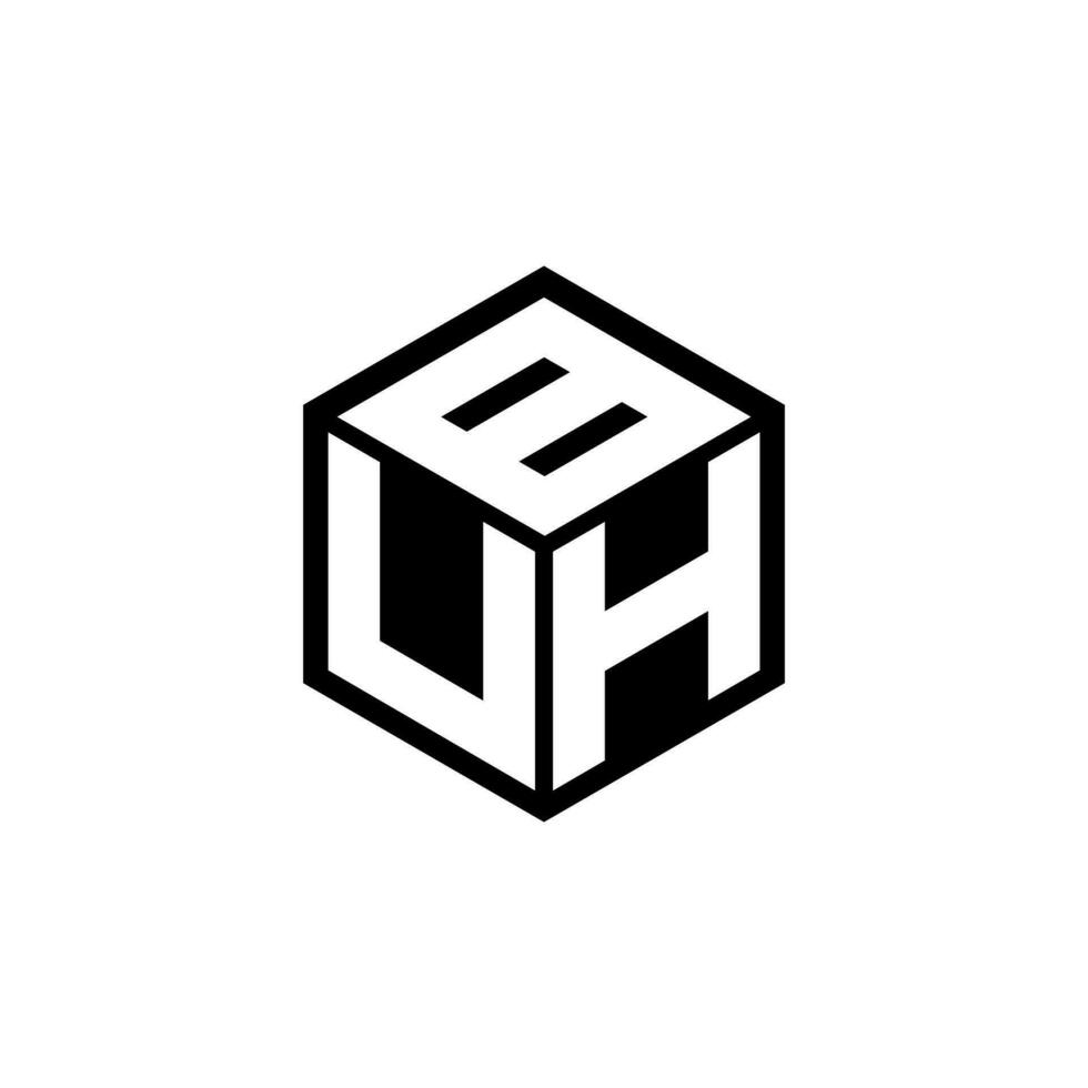 uhb brief logo ontwerp, inspiratie voor een uniek identiteit. modern elegantie en creatief ontwerp. watermerk uw succes met de opvallend deze logo. vector
