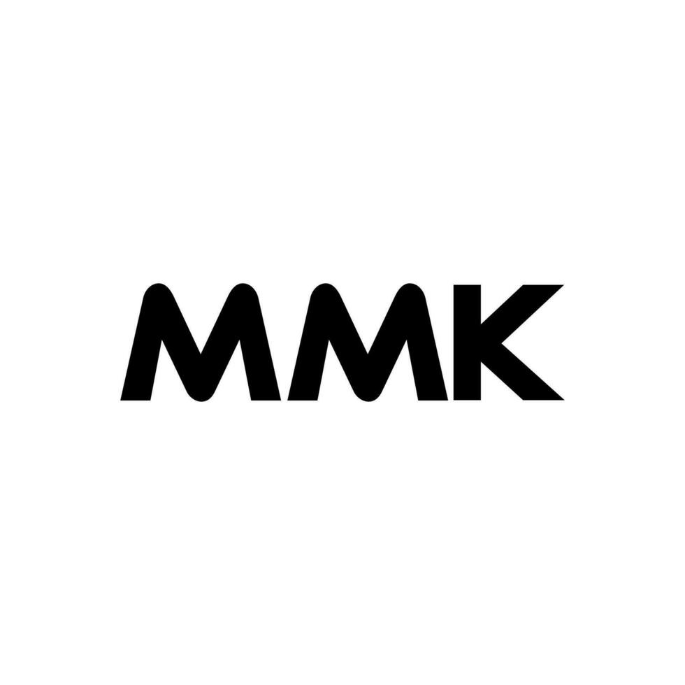 mmk brief logo ontwerp, inspiratie voor een uniek identiteit. modern elegantie en creatief ontwerp. watermerk uw succes met de opvallend deze logo. vector