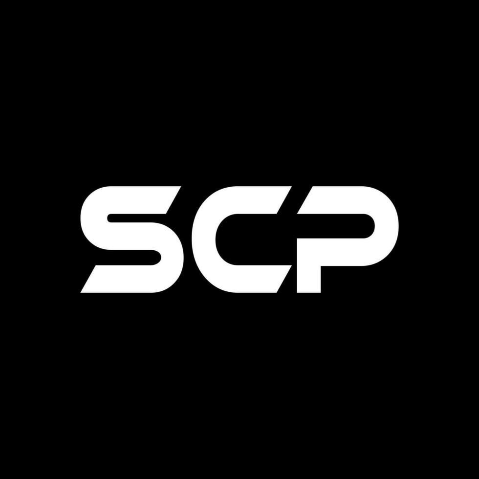 scp brief logo ontwerp, inspiratie voor een uniek identiteit. modern elegantie en creatief ontwerp. watermerk uw succes met de opvallend deze logo. vector