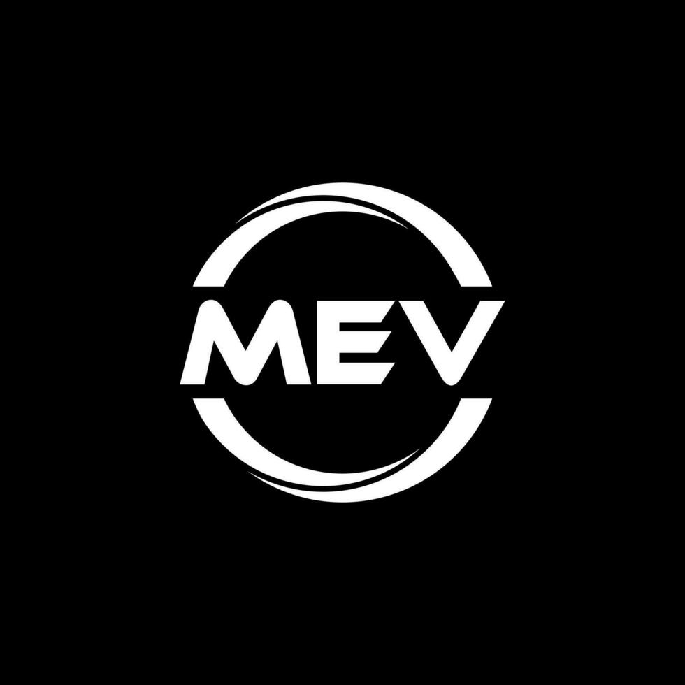 mev brief logo ontwerp, inspiratie voor een uniek identiteit. modern elegantie en creatief ontwerp. watermerk uw succes met de opvallend deze logo. vector