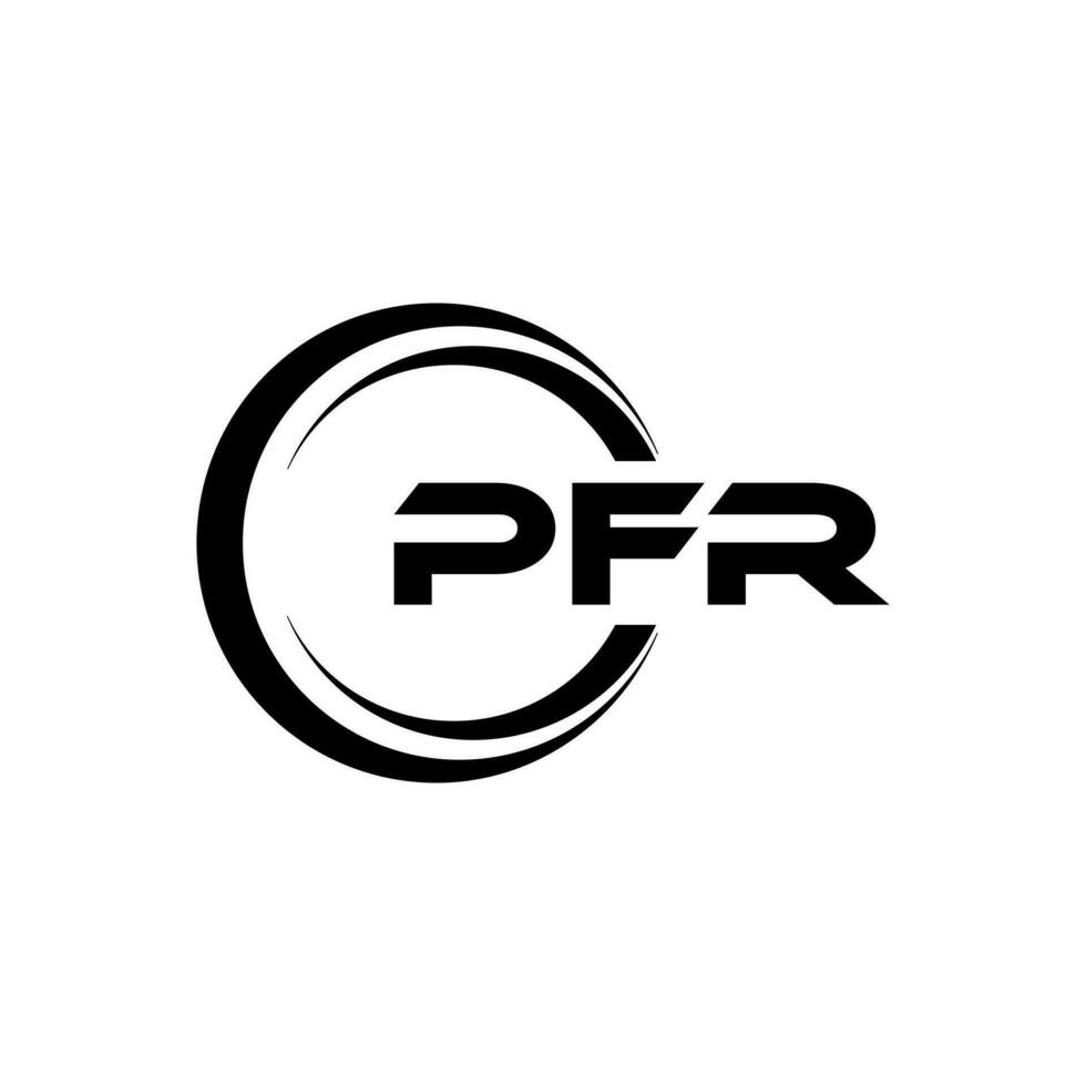 pfr brief logo ontwerp, inspiratie voor een uniek identiteit. modern elegantie en creatief ontwerp. watermerk uw succes met de opvallend deze logo. vector