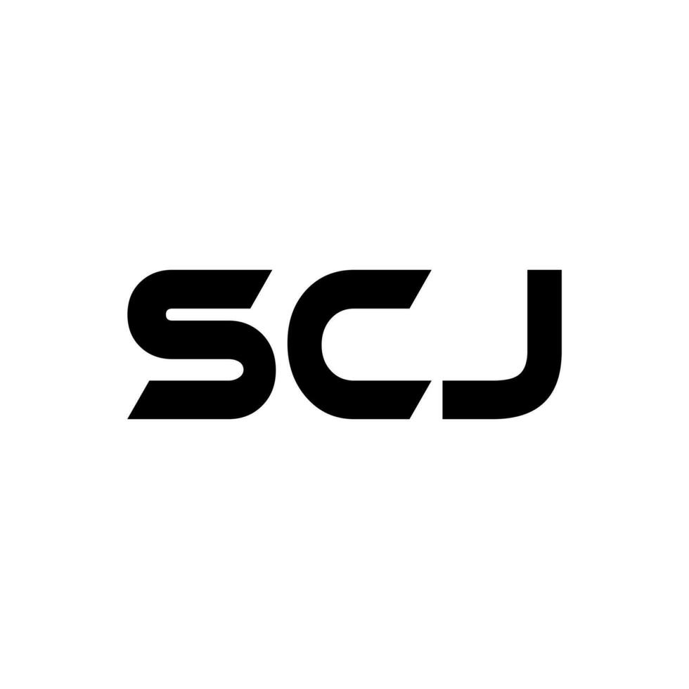 scj brief logo ontwerp, inspiratie voor een uniek identiteit. modern elegantie en creatief ontwerp. watermerk uw succes met de opvallend deze logo. vector