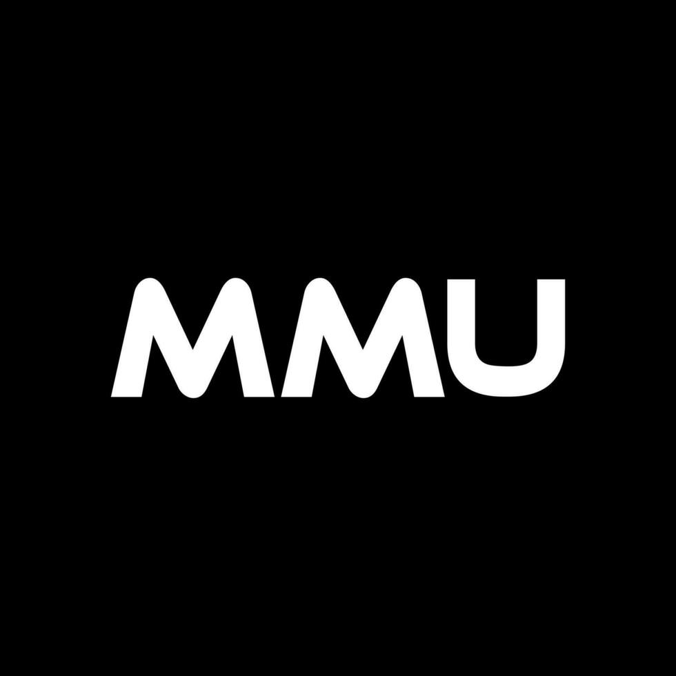 mmu brief logo ontwerp, inspiratie voor een uniek identiteit. modern elegantie en creatief ontwerp. watermerk uw succes met de opvallend deze logo. vector