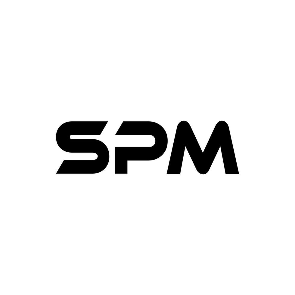 spm brief logo ontwerp, inspiratie voor een uniek identiteit. modern elegantie en creatief ontwerp. watermerk uw succes met de opvallend deze logo. vector