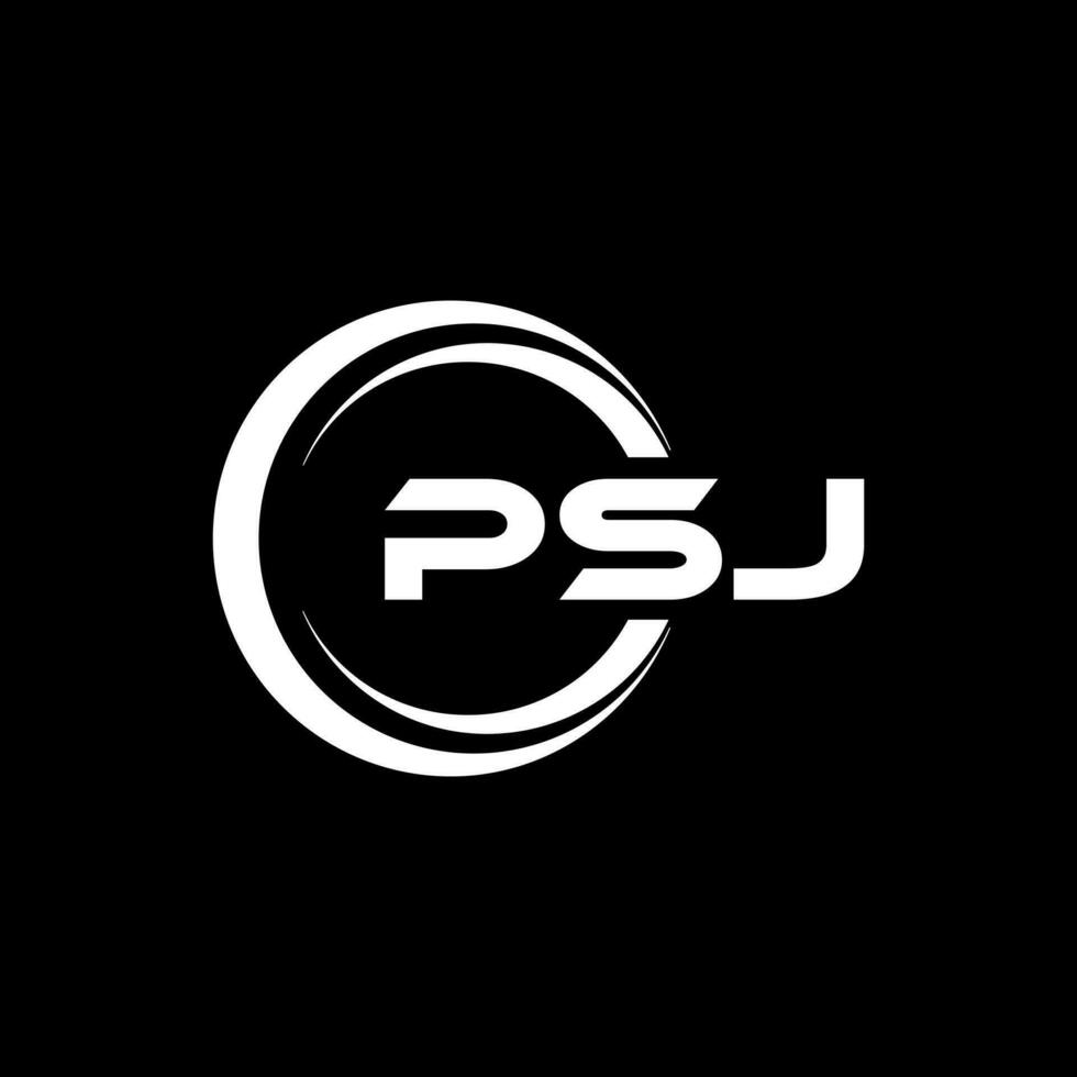 psj brief logo ontwerp, inspiratie voor een uniek identiteit. modern elegantie en creatief ontwerp. watermerk uw succes met de opvallend deze logo. vector