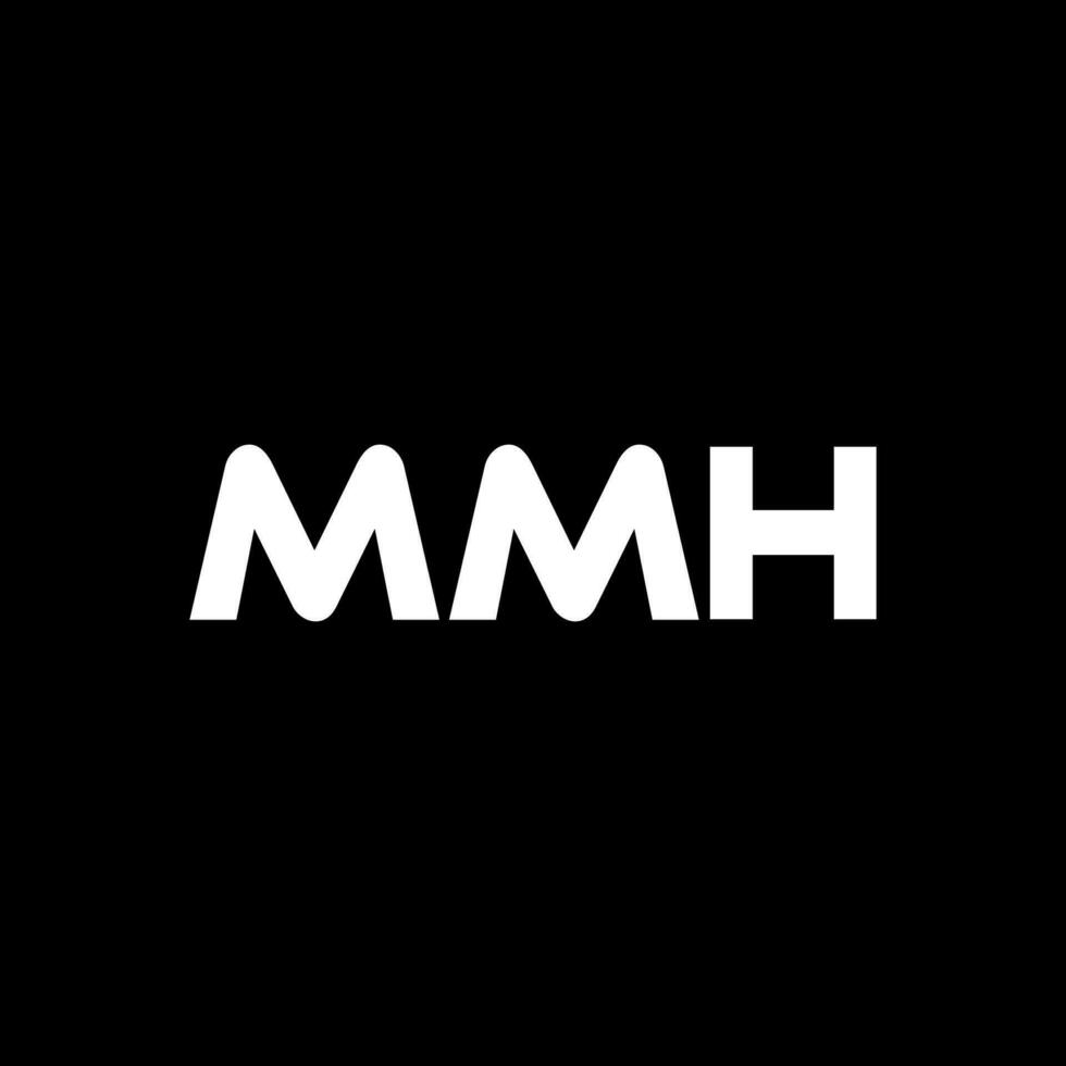 mmh brief logo ontwerp, inspiratie voor een uniek identiteit. modern elegantie en creatief ontwerp. watermerk uw succes met de opvallend deze logo. vector