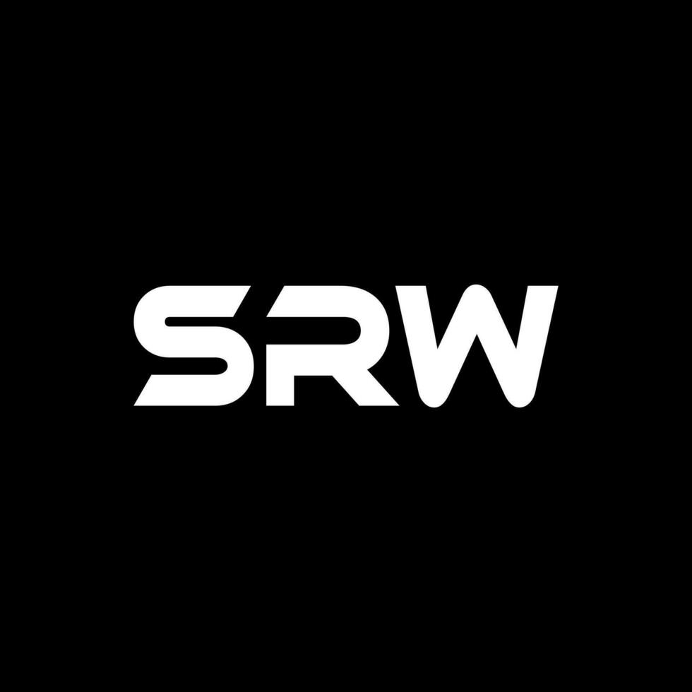 srw brief logo ontwerp, inspiratie voor een uniek identiteit. modern elegantie en creatief ontwerp. watermerk uw succes met de opvallend deze logo. vector