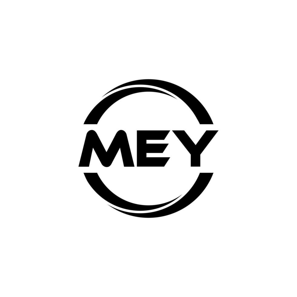 mey brief logo ontwerp, inspiratie voor een uniek identiteit. modern elegantie en creatief ontwerp. watermerk uw succes met de opvallend deze logo. vector