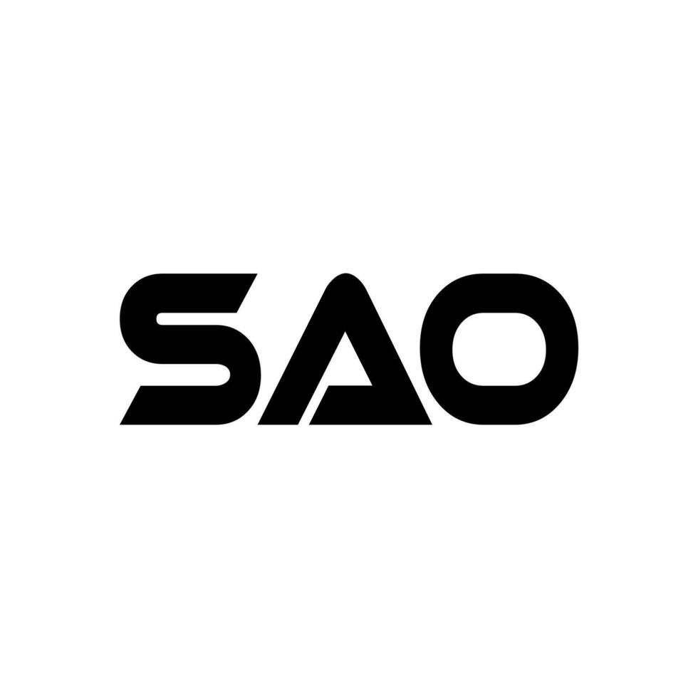 sao logo ontwerp, inspiratie voor een uniek identiteit. modern elegantie en creatief ontwerp. watermerk uw succes met de opvallend deze logo. vector